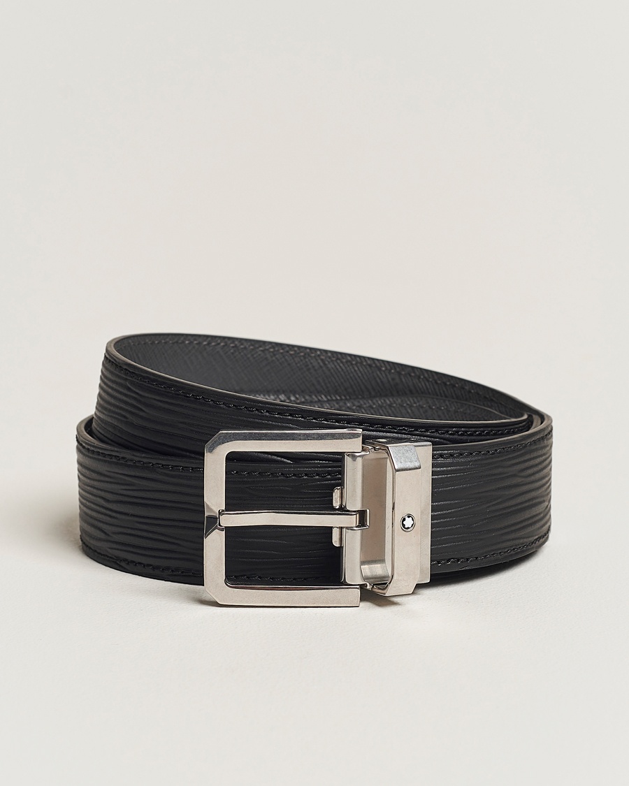 Montblanc 35mm Leather Belt Black – Svart