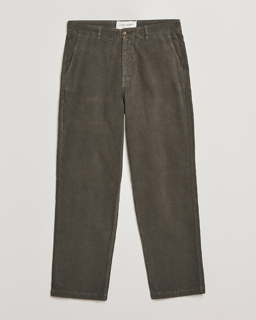Herre | Cordfløyelsbukser | A Day's March | Redwood Corduroy Trousers Olive