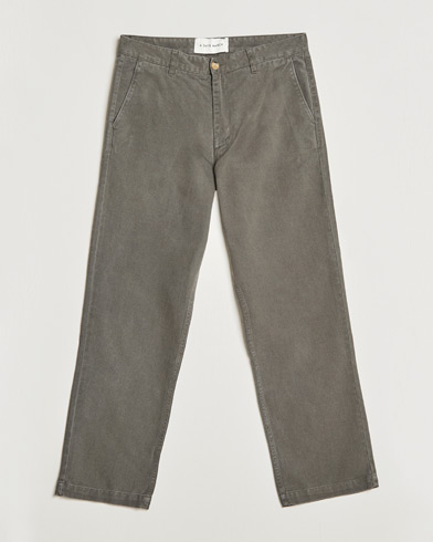 Herre | Business & Beyond | A Day's March | Redwood Cotton/Tencel Trousers Olive