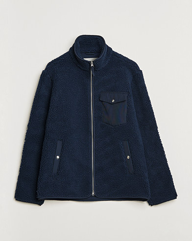 Herre | A Day's March | A Day's March | Tone Pile Fleece Jacket Navy