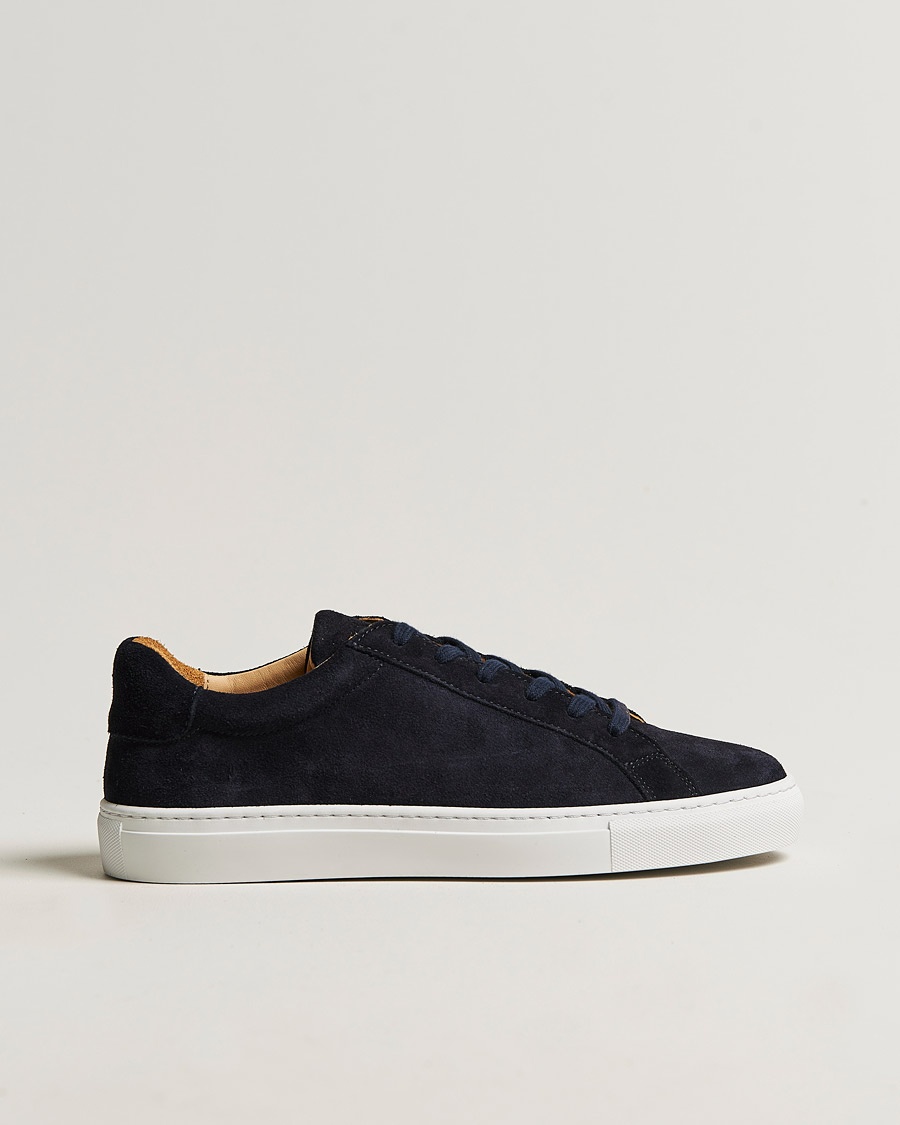 Herre | | A Day's March | Suede Marching Sneaker Navy