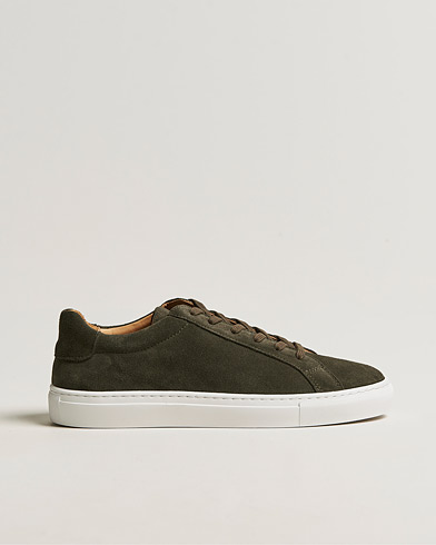 Herre | A Day's March | A Day's March | Suede Marching Sneaker Dark Olive