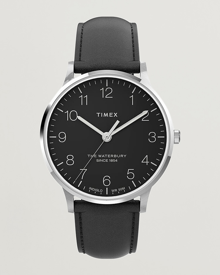 Timex Waterbury Classic 40mm Black Dial – Svart