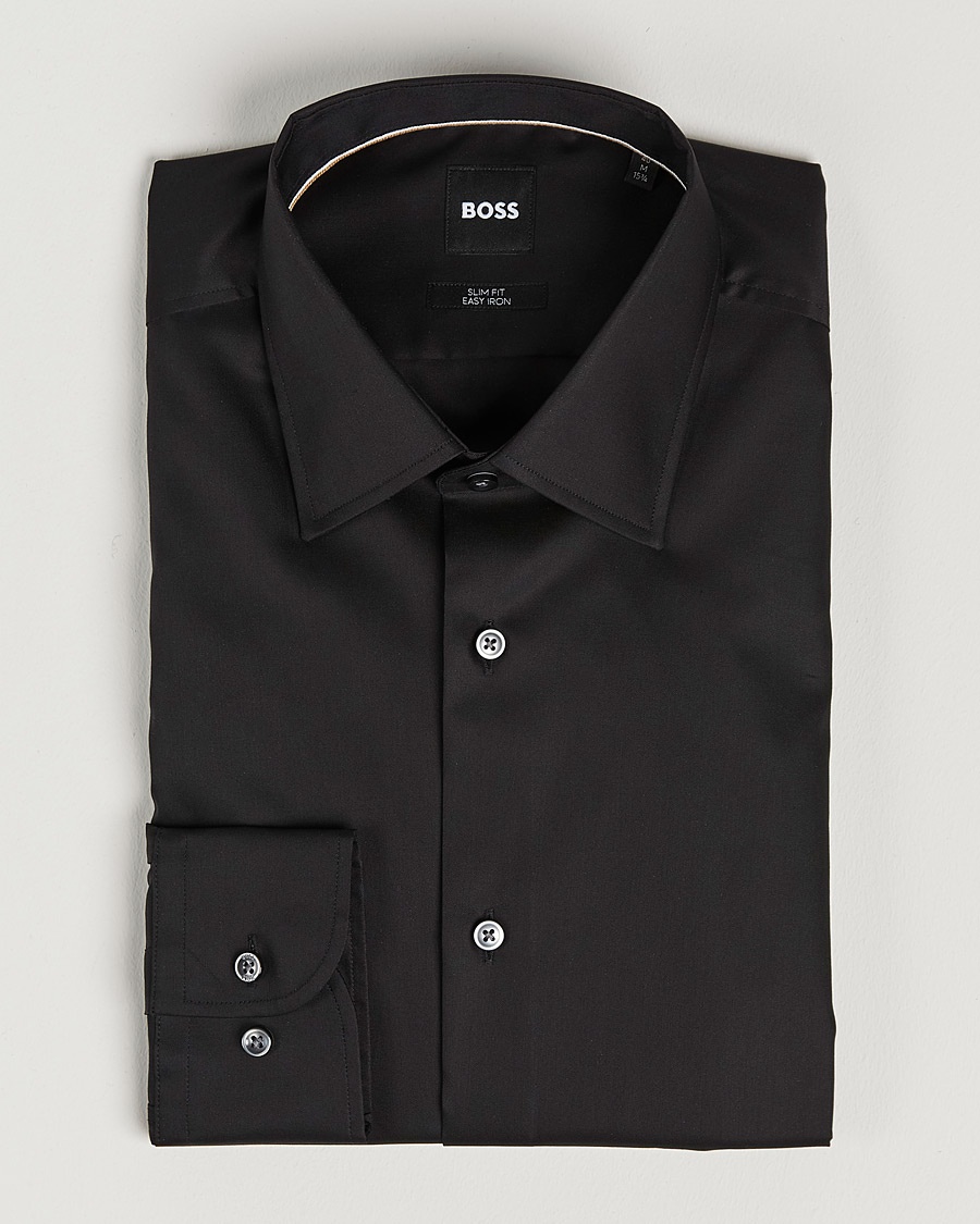 Hank Slim Fit Shirt Black