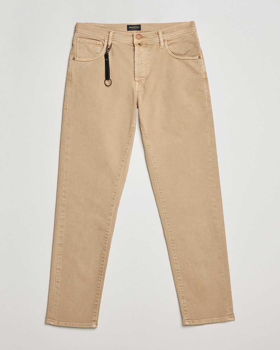 Herre | | Incotex | Bull Denim 5-Pocket Pants Beige