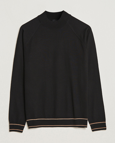 Herre |  | BOSS BLACK | Favino Knitted Mock Neck Sweater Black