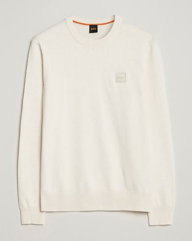 Herre | BOSS ORANGE | BOSS ORANGE | Kanovano Knitted Sweater Open White