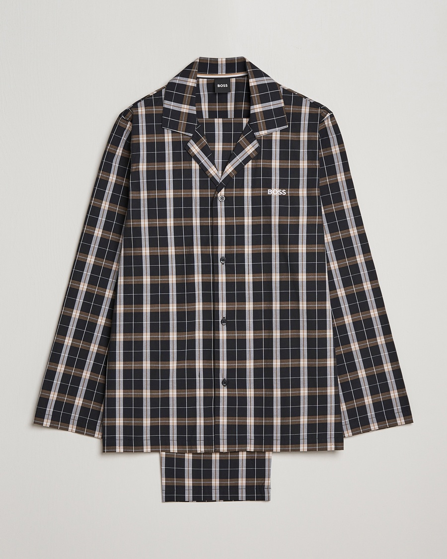 Herre | | BOSS | Urban Checked Pyjama Set Black/Beige