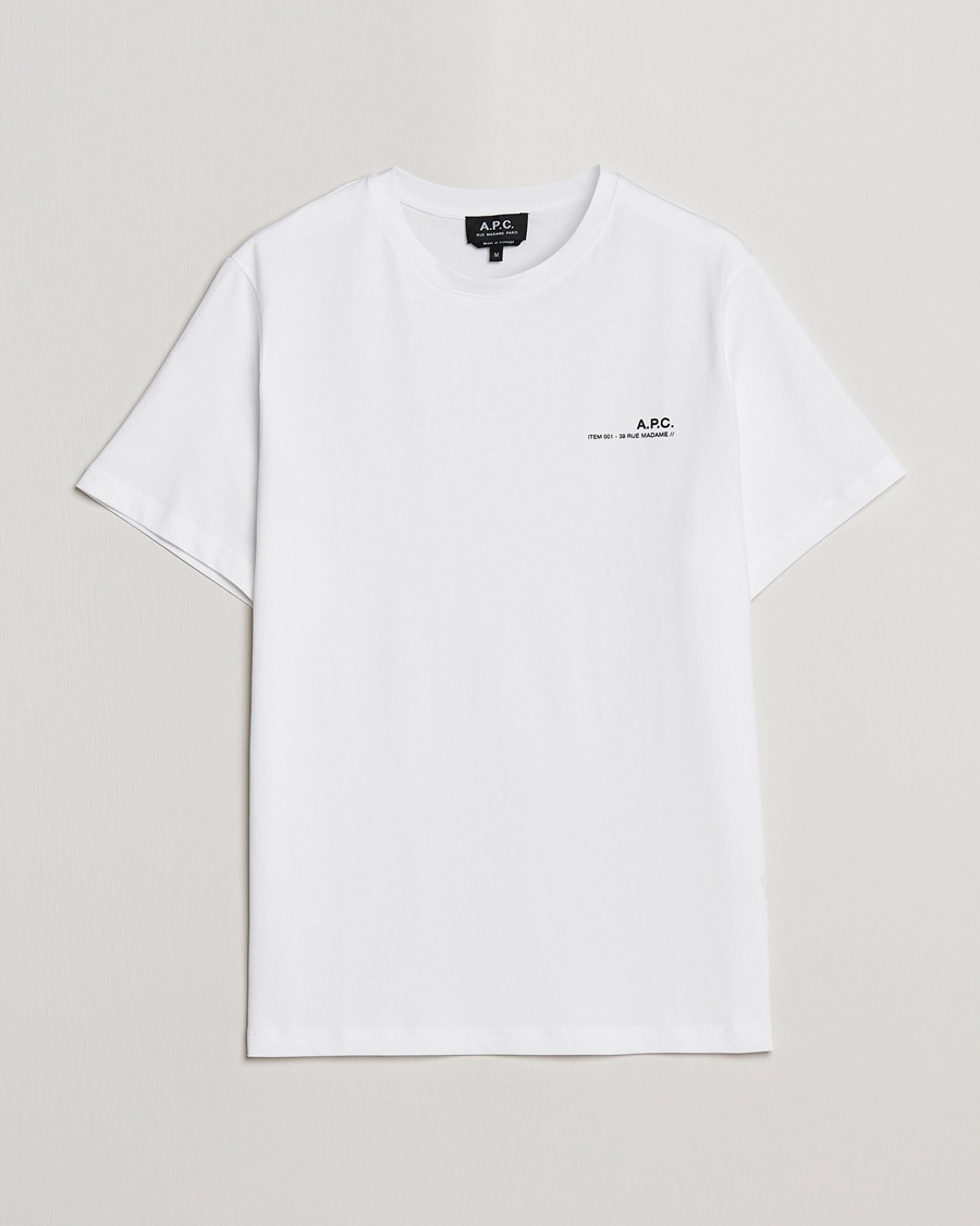 Herre | | A.P.C. | Item T-Shirt White