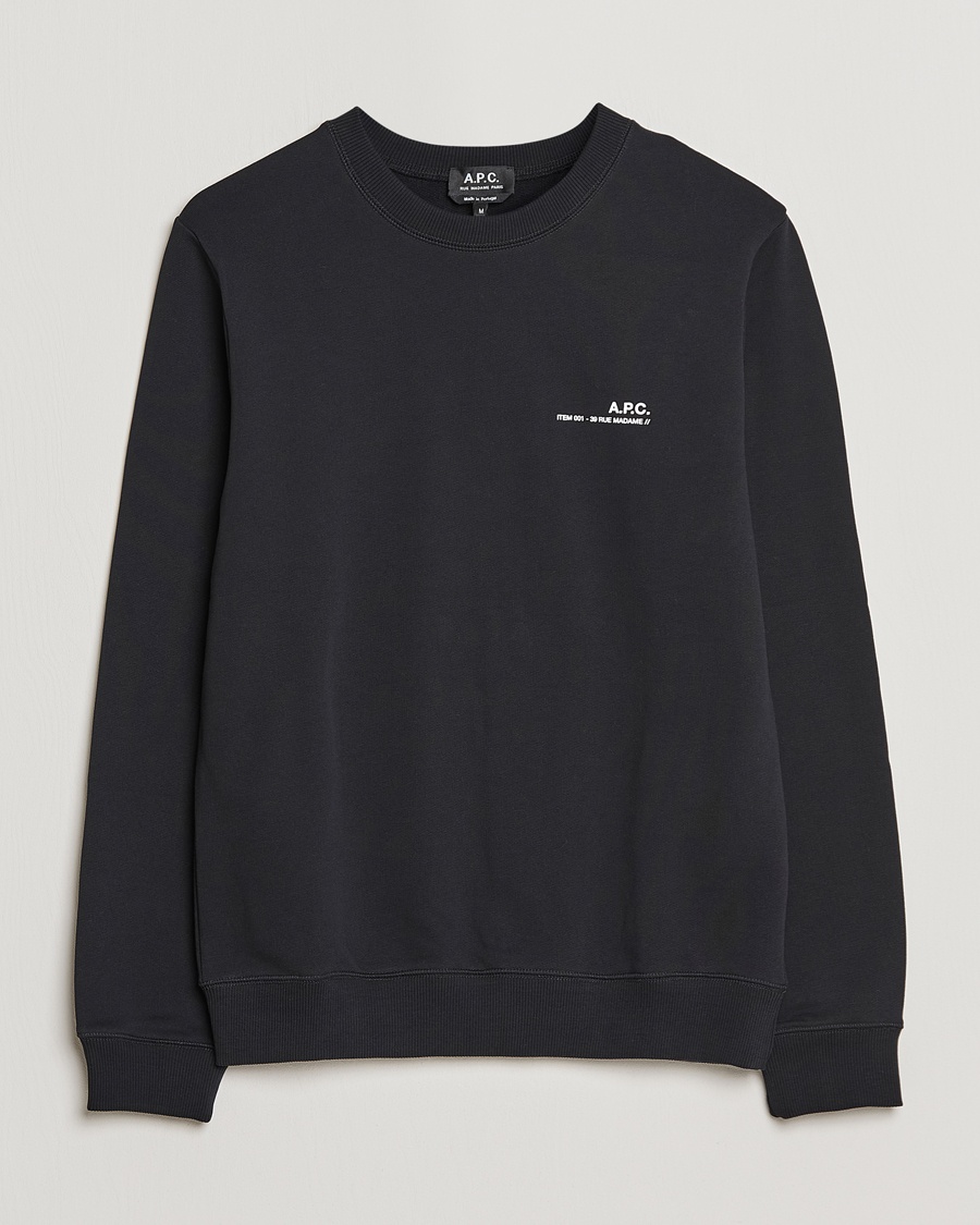 Herre | | A.P.C. | Item Sweatshirt Black
