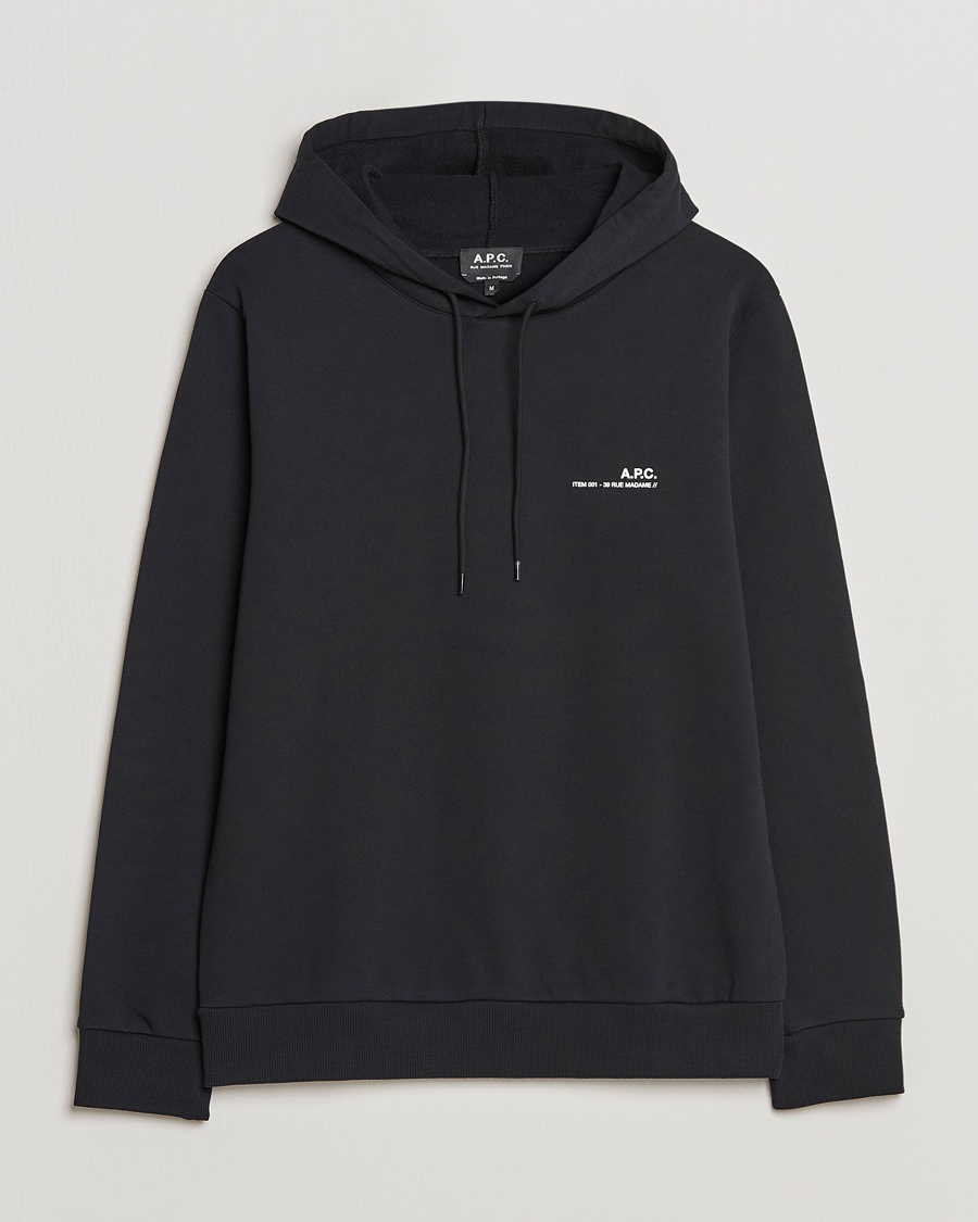 Herre | | A.P.C. | Item Hoodie Black