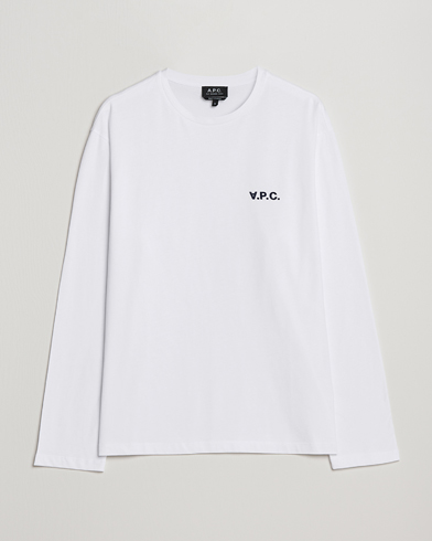 Herre | Langermede t-shirts | A.P.C. | VPC Long Sleeve T-Shirt White