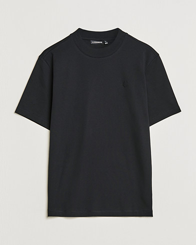 Herre | T-Shirts | J.Lindeberg | Adnan Patch Mock Neck Tee Black