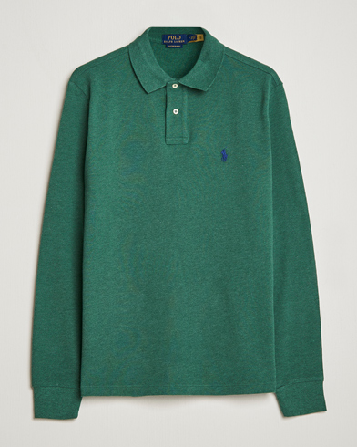 Herre | Klær | Polo Ralph Lauren | Custom Slim Fit Long Sleeve Polo Verano Green Heather
