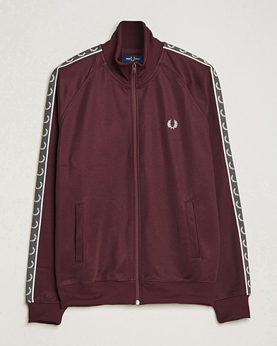 Herre | Full-zip | Fred Perry | Taped Track Jacket Oxblood