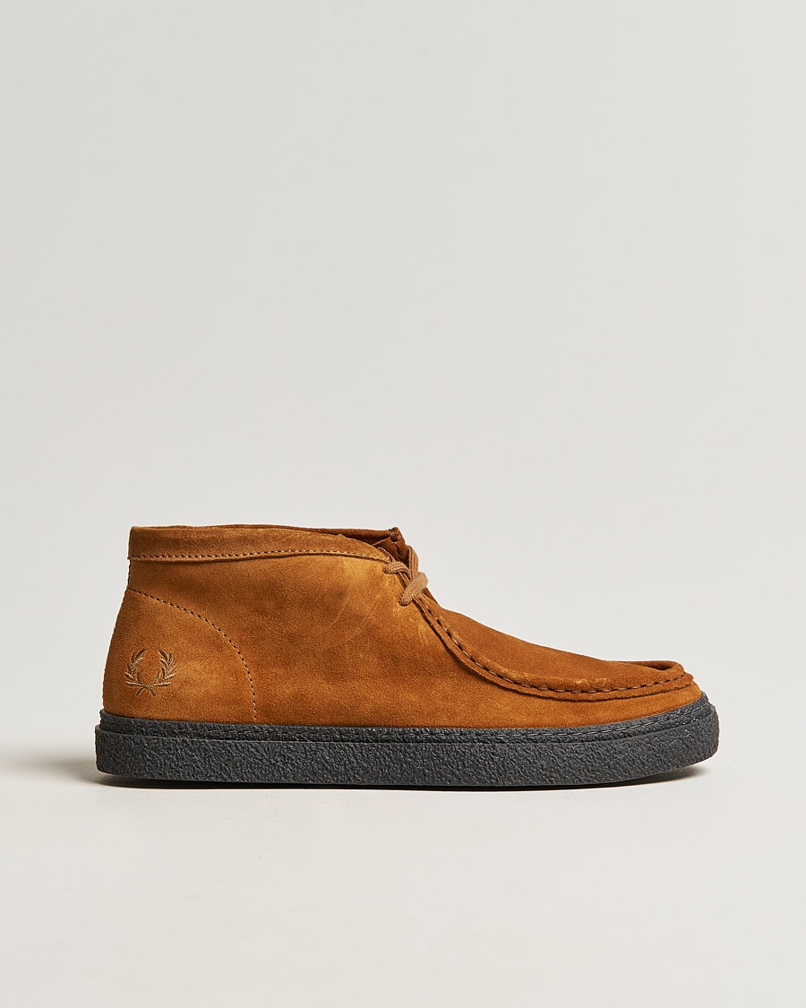 Herre | | Fred Perry | Dawson Mid Suede Nut Flake