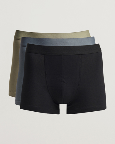 Herre | Trunks | Bread & Boxers | 3-Pack Boxer Brief Blue/Green/Black