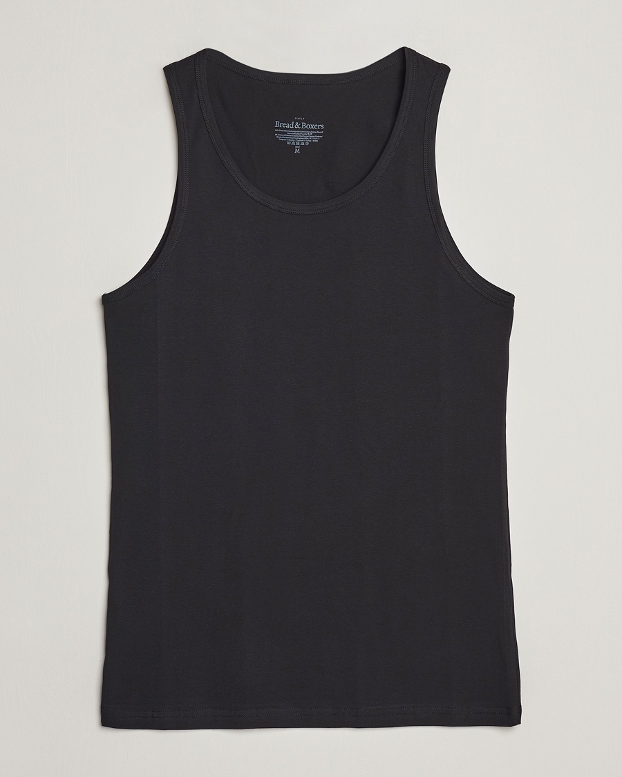 Herre | Flerpakning | Bread & Boxers | 2-Pack Tank Top Black