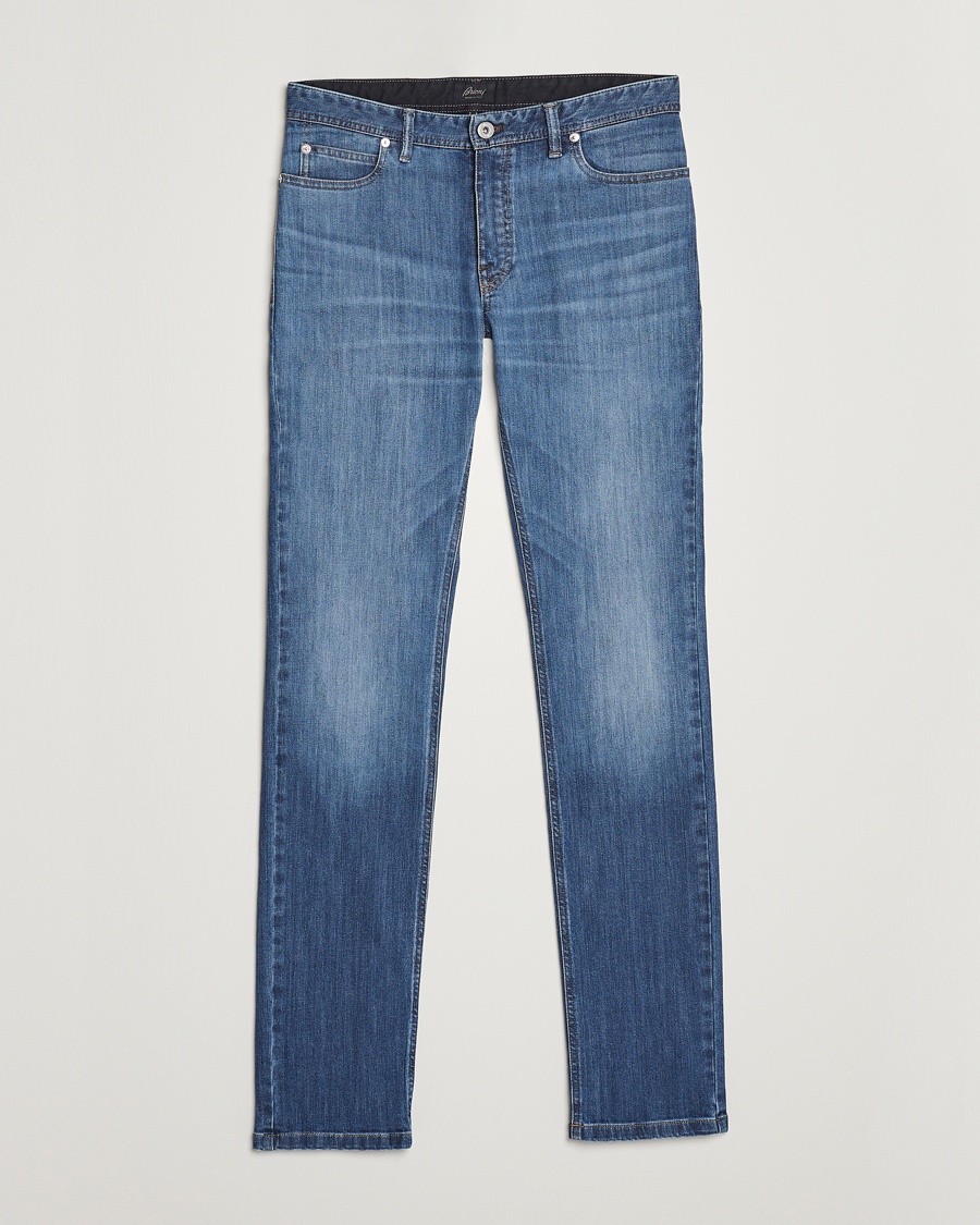 Herre | | Brioni | Slim Fit Denim Pants Blue Wash