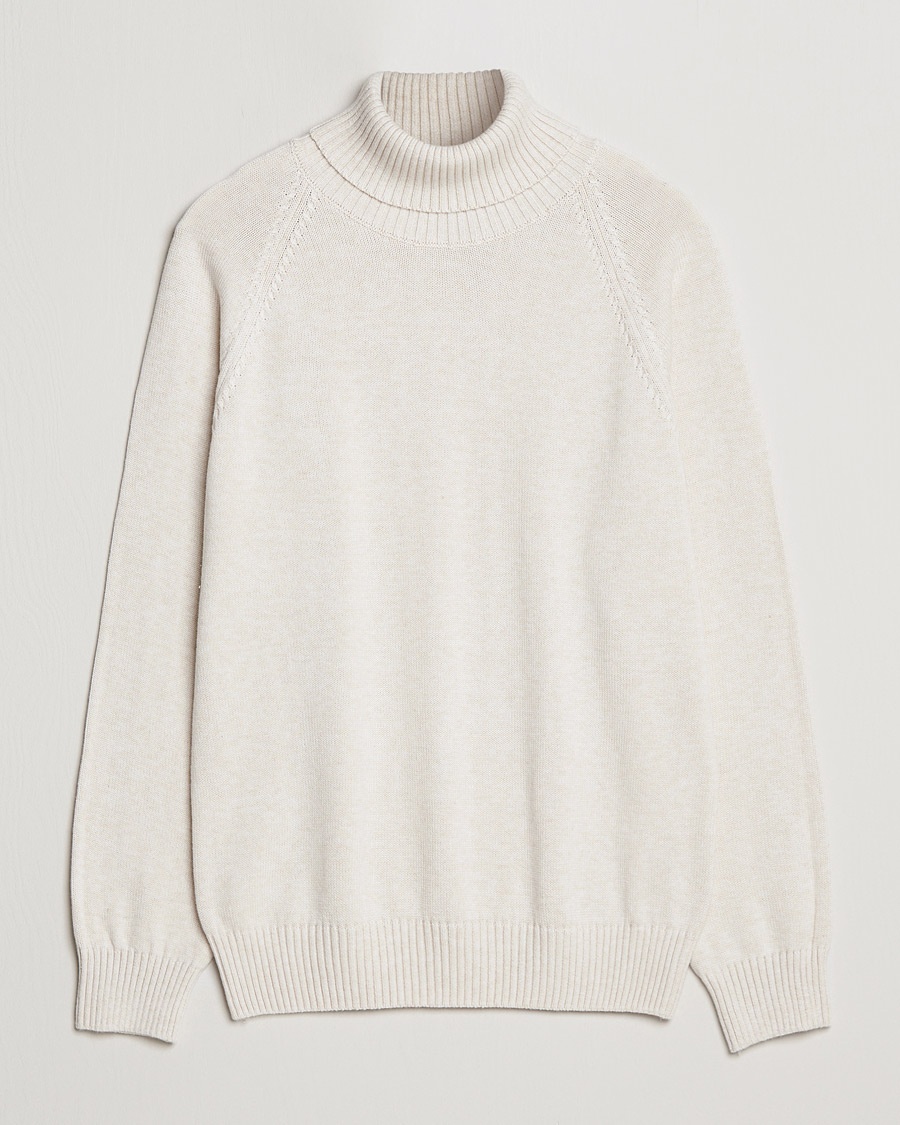 Herre | Oscar Jacobson | Oscar Jacobson | Connery Cotton Rollneck Off White