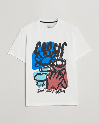 Herre | T-Shirts | Paul Smith | Cassis Print T-Shirt White