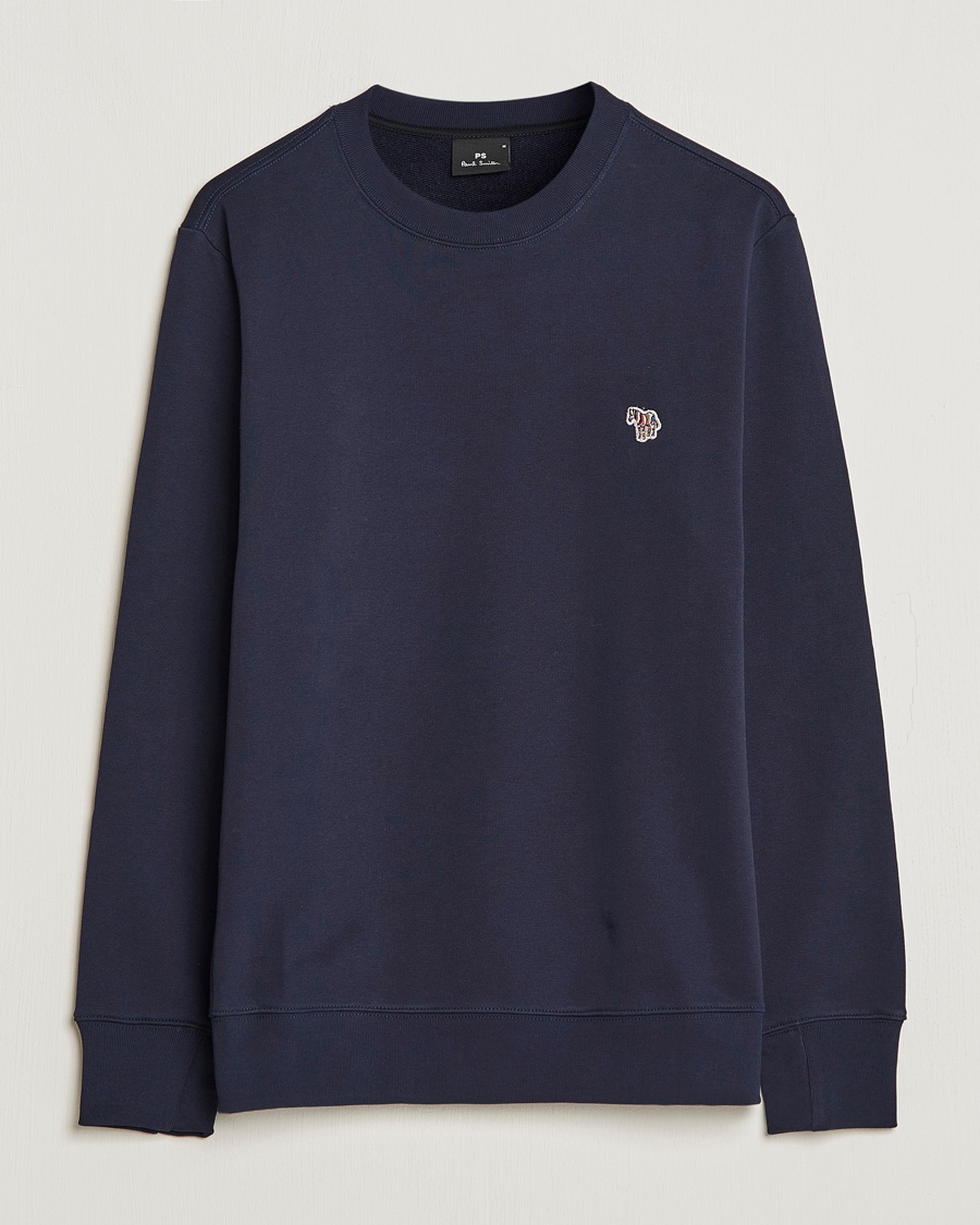 PS Paul Smith Zebra Organic Cotton Sweatshirt Navy – Blå