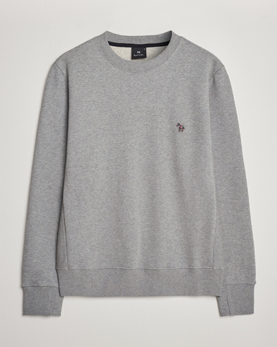 Herre | Grå gensere | PS Paul Smith | Organic Cotton Crew Neck Sweatshirt Grey Melange