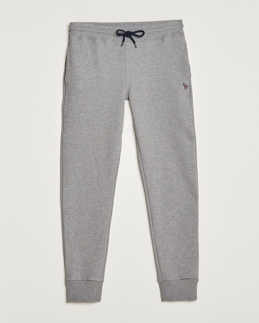 Herre | Klær | PS Paul Smith | Zebra Organic Cotton Sweatpants Grey Melange