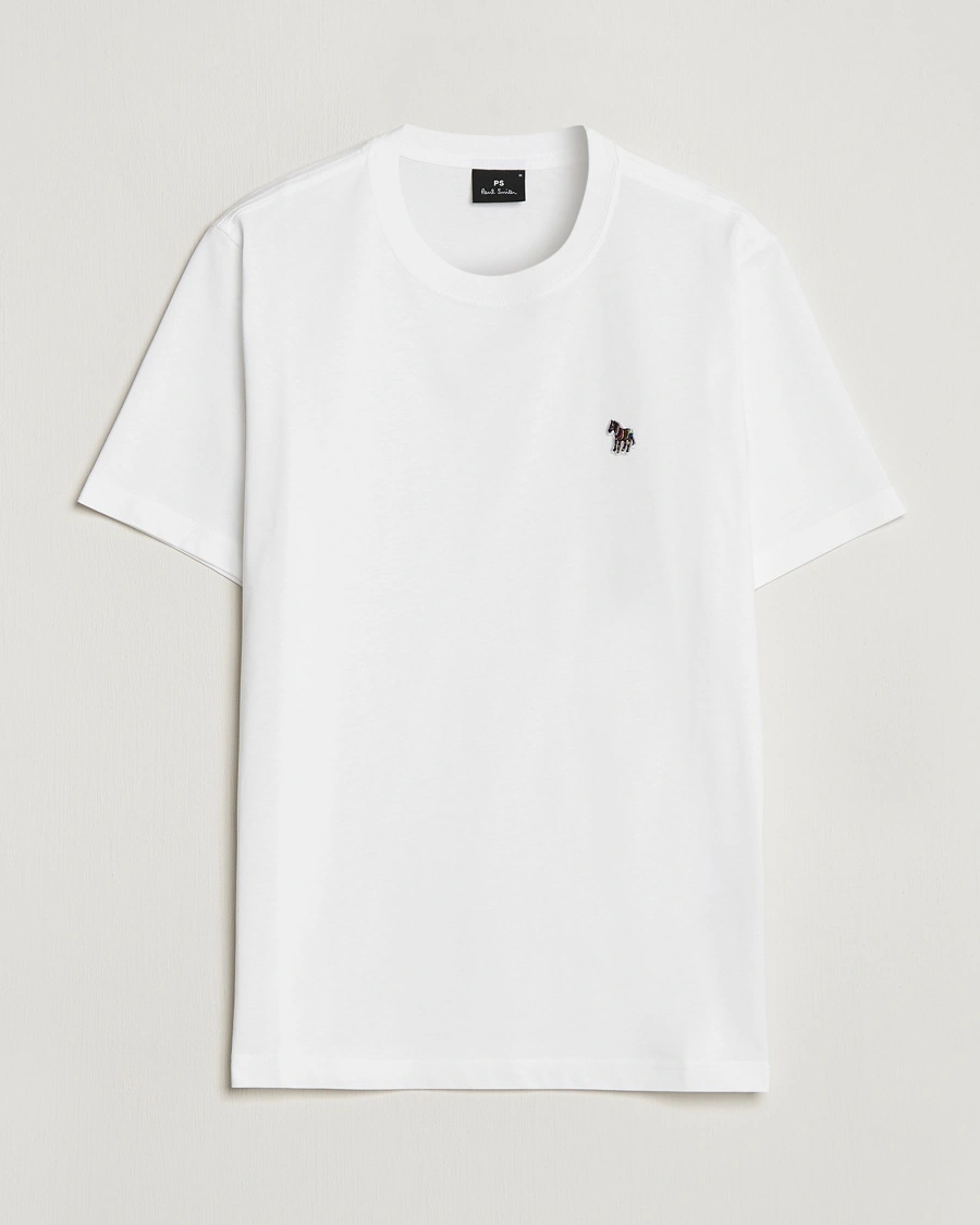 Herre | PS Paul Smith | PS Paul Smith | Organic Cotton Zebra T-Shirt White