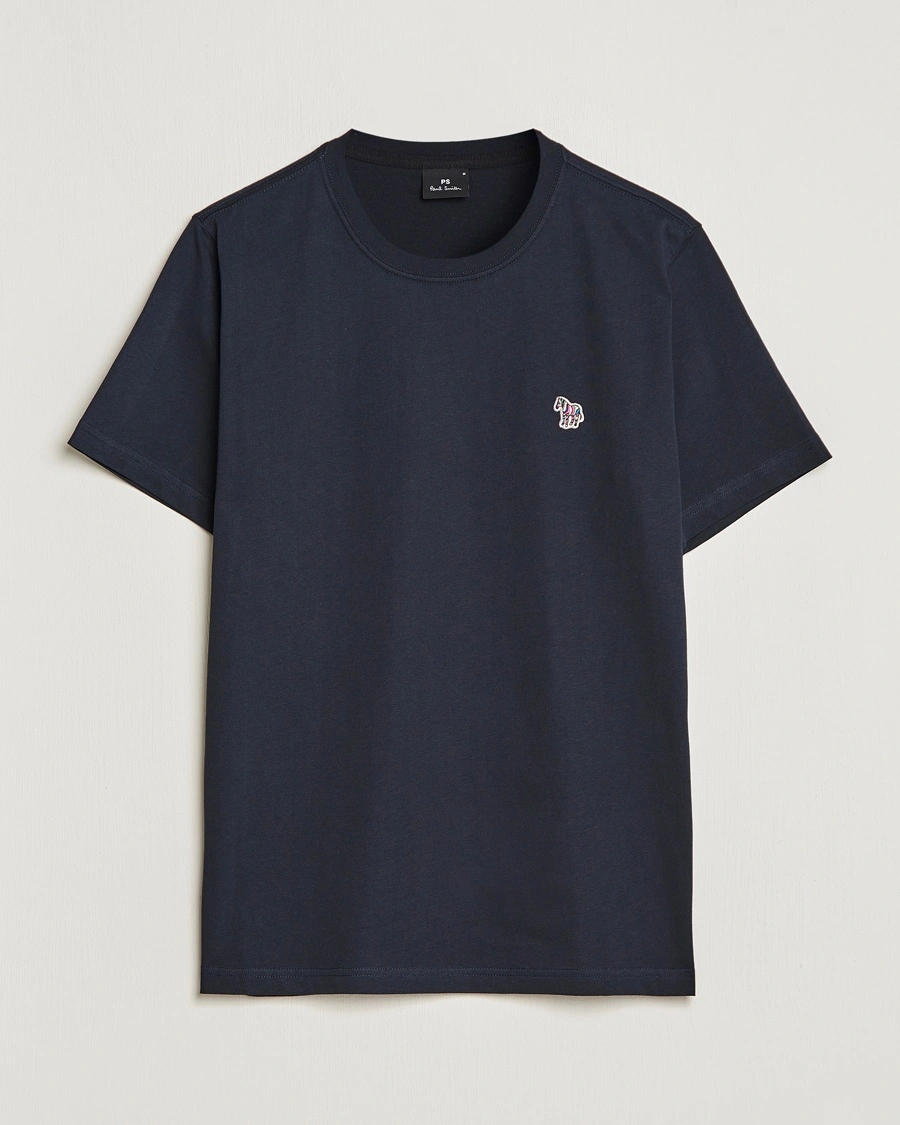 Herre | PS Paul Smith | PS Paul Smith | Organic Cotton Zebra T-Shirt Navy