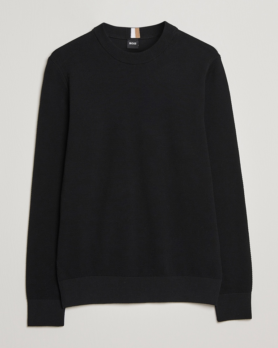 Herre | | BOSS | Ecaio Knitted Sweater Black