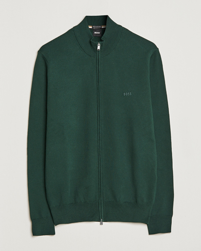 Herre |  | BOSS | Palano Knitted Full-Zip Open Green