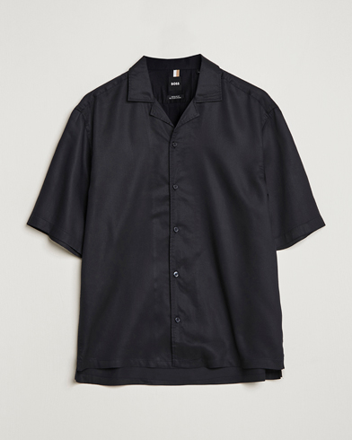 Herre | Kortermede skjorter | BOSS BLACK | Lars Resort Collar Short Sleeve Black