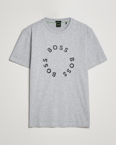 Herre | BOSS Athleisure | BOSS Athleisure | Circle Logo Crew Neck T-Shirt Light Grey