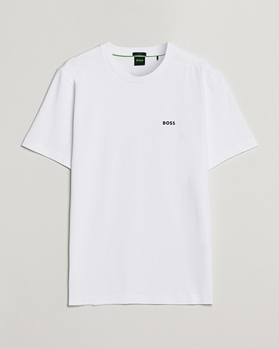 Herre |  | BOSS Athleisure | Logo Crew Neck T-Shirt White