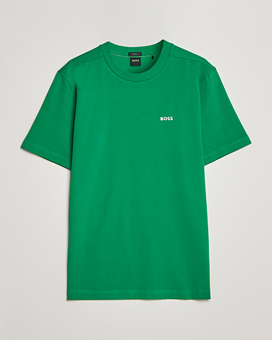 Herre | BOSS Athleisure | BOSS Athleisure | Logo Crew Neck T-Shirt Open Green