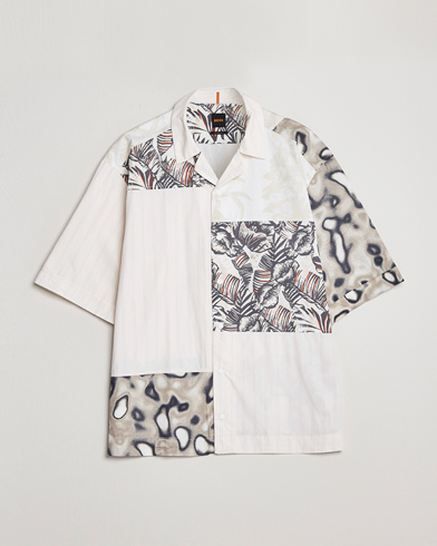 Herre | Kortermede skjorter | BOSS ORANGE | Lapis Resort Collar Printed Short Sleeve Shirt Bei