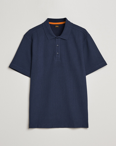 Herre |  | BOSS Casual | Petempesto Knitted Polo Dark Blue