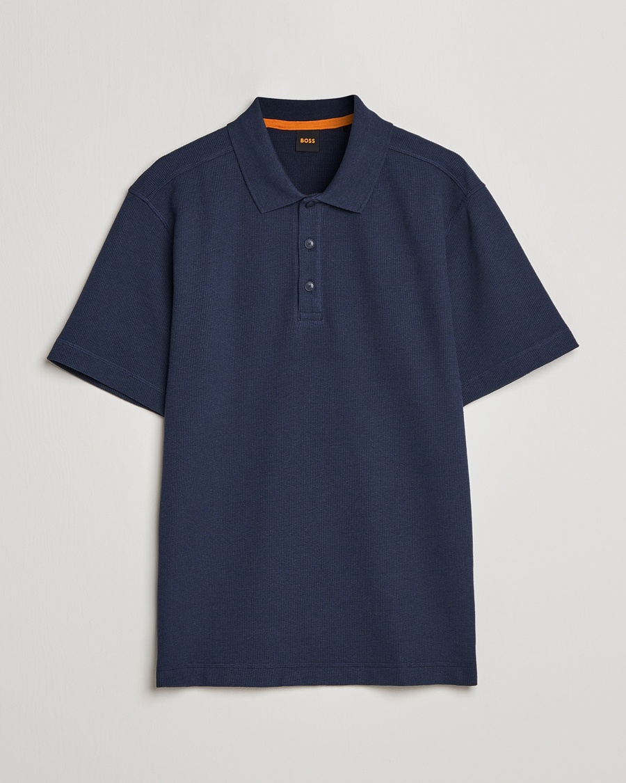 Herre | | BOSS Casual | Petempesto Knitted Polo Dark Blue