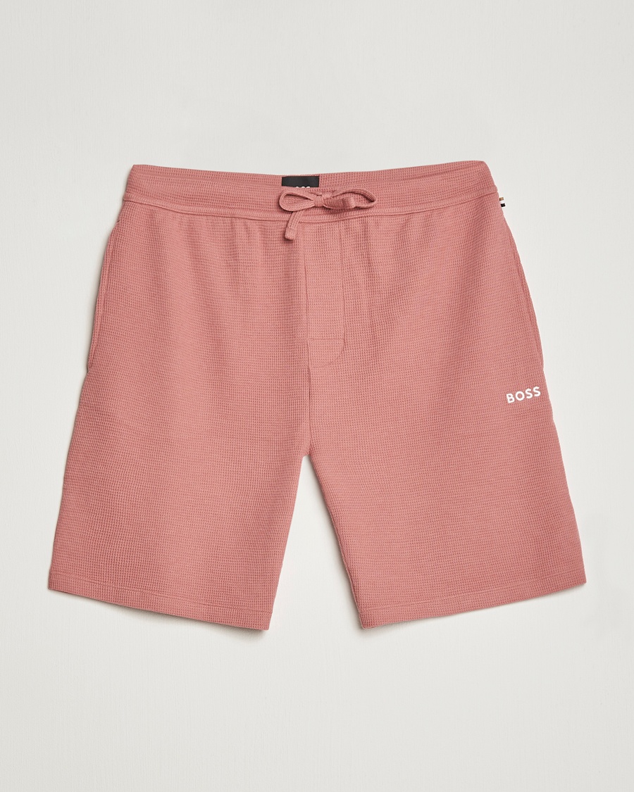 Herre | | BOSS | Waffle Logo Shorts Open Pink