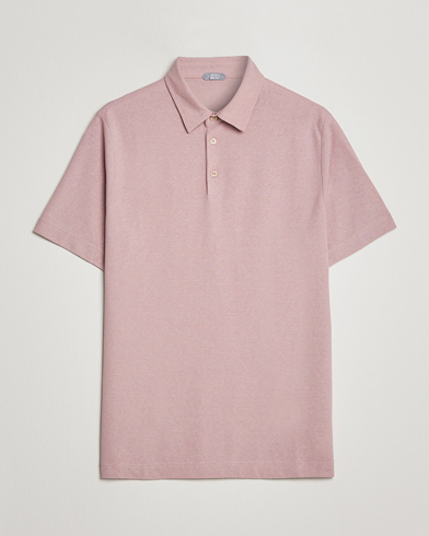Herre |  | Zanone | Ice Cotton Polo Washed Pink