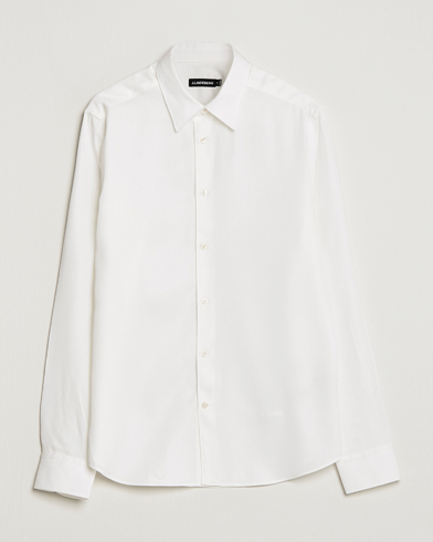 Herre | Casualskjorter | J.Lindeberg | Slim Fit Comfort Tencel Shirt Cloud White