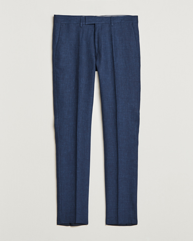 Herre |  | J.Lindeberg | Grant Super Linen Trousers Blue Indigo