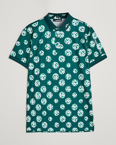 Herre |  | J.Lindeberg | Tour Tech Regular Fit Printed Polo Rain Forest
