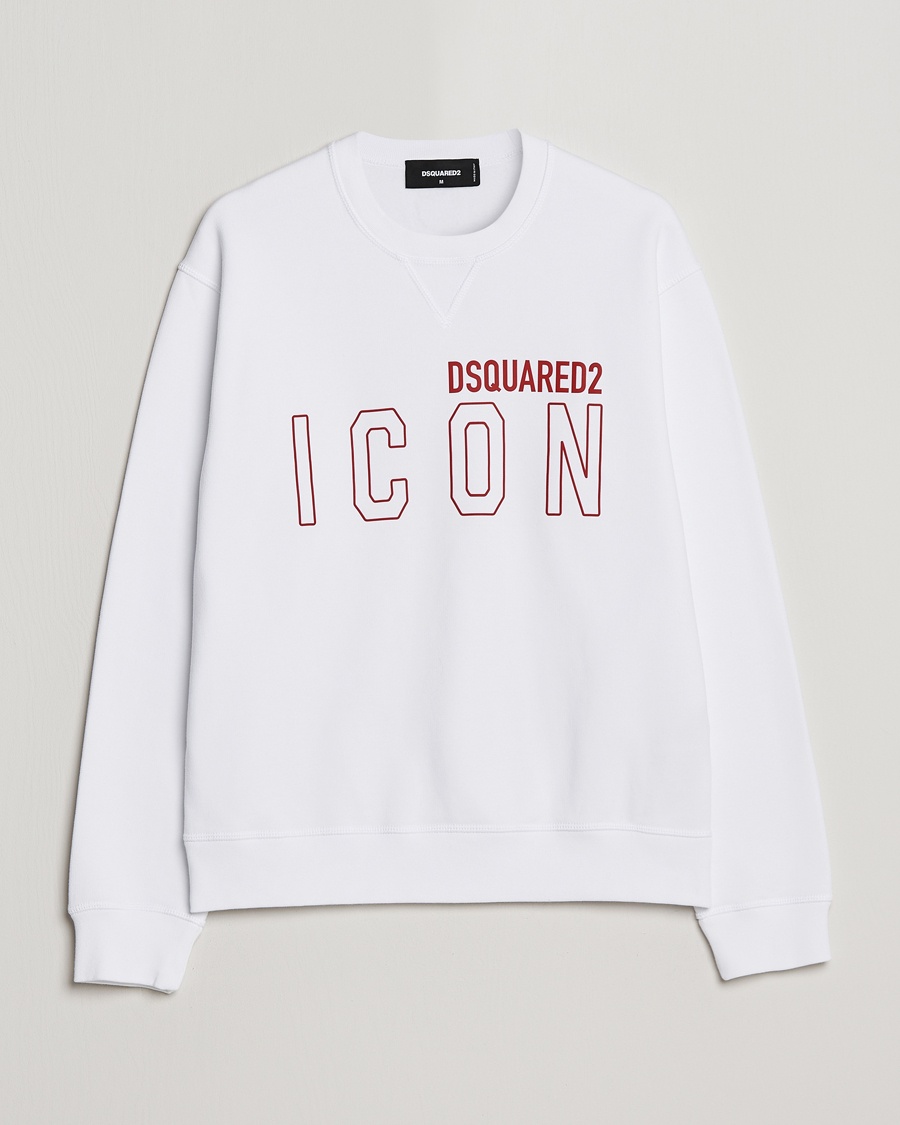 Herre | | Dsquared2 | Icon Transparent Logo Sweatshirt White