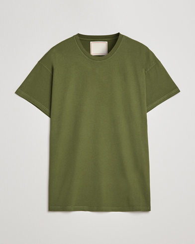 Herre | Jeanerica | Jeanerica | Marcel Crew Neck T-Shirt Army Green