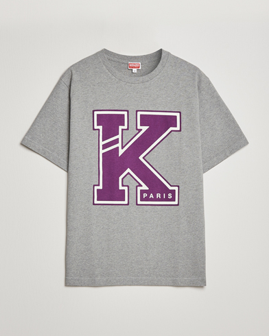 Herre | KENZO | KENZO | College Classic T-Shirt Pearl Grey