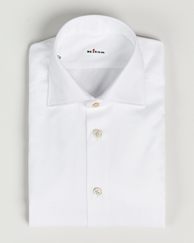 Herre | Businesskjorter | Kiton | Slim Fit Dress Shirt White
