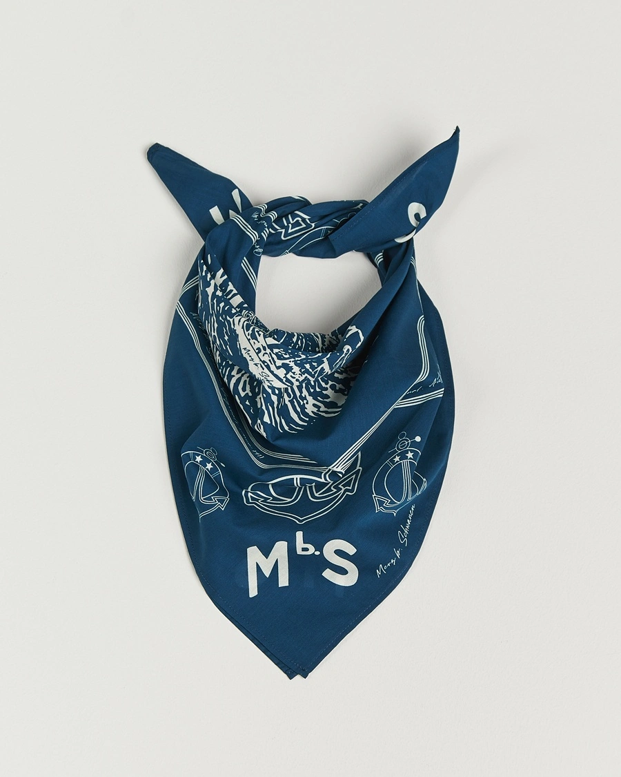 Merz b. SchwanenCotton BandanaInk Blue – Blå