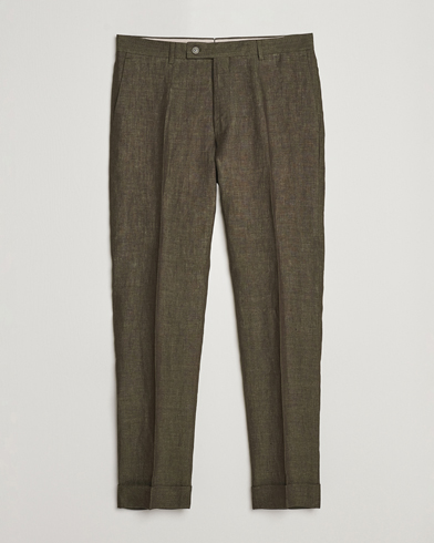 Herre |  | Morris Heritage | Jack Linen Suit Trousers Olive